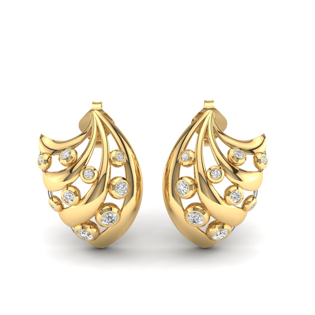 Golden Wave Shell Earring